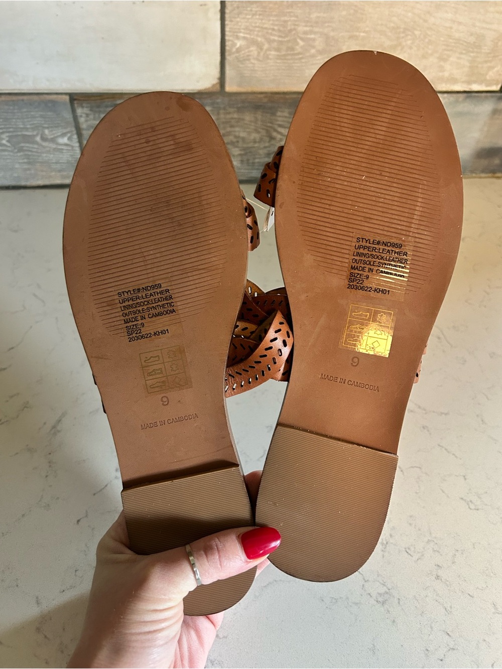 NWT Madewell Cora Leather Slide Sandals - Picture 11 of 12